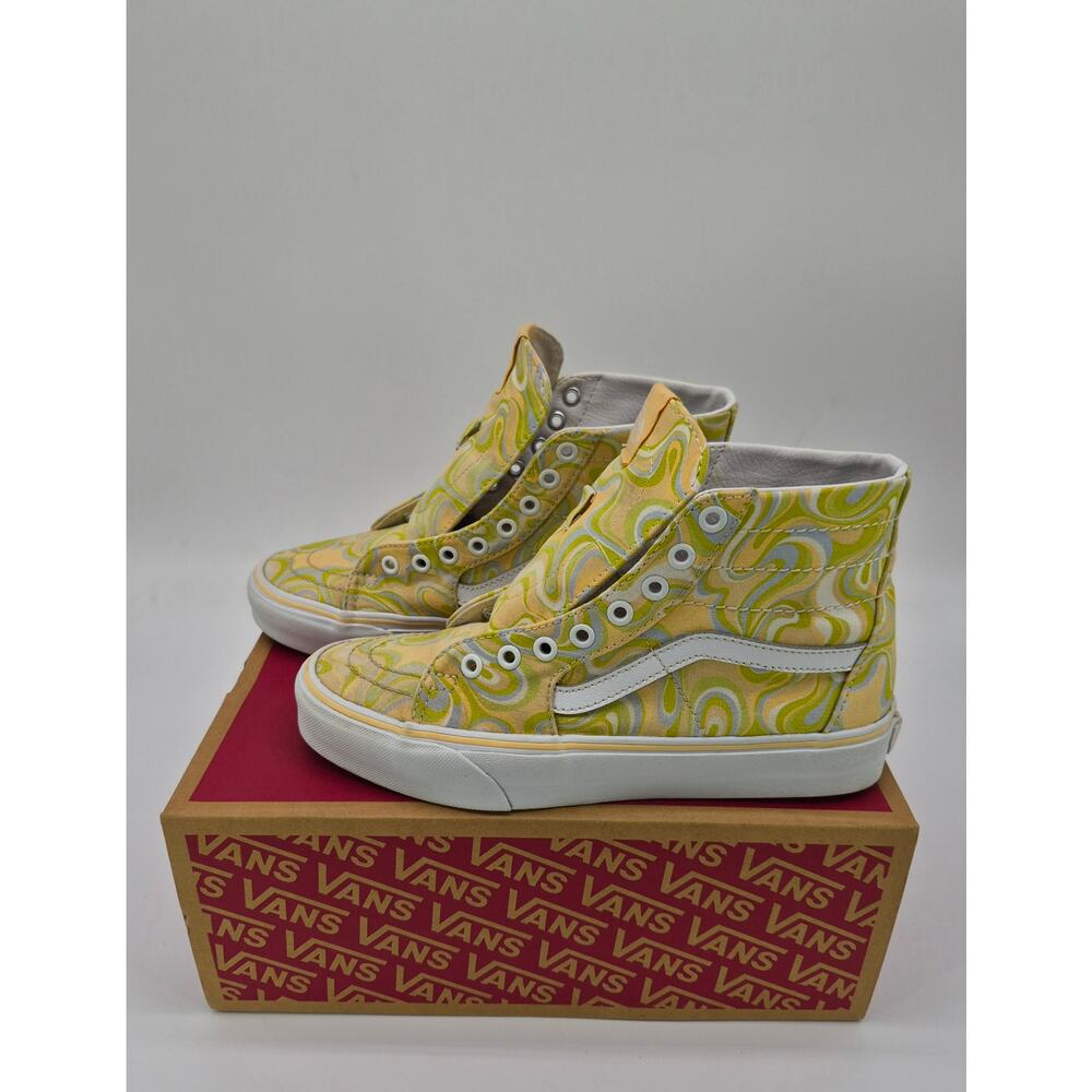 Vans Sk8-Hi Tapered Swirl Lime Cream Women’s 8.5
